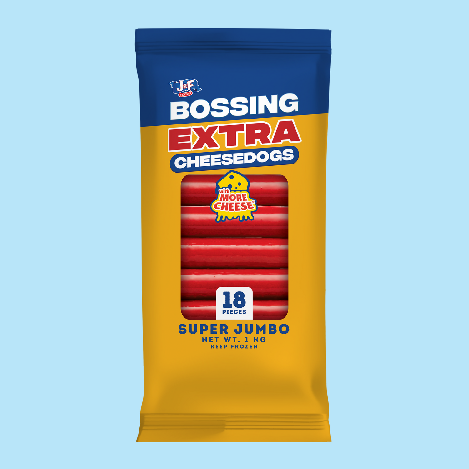 Bossing Extra Cheesedogs Super Jumbo - J&F Foods