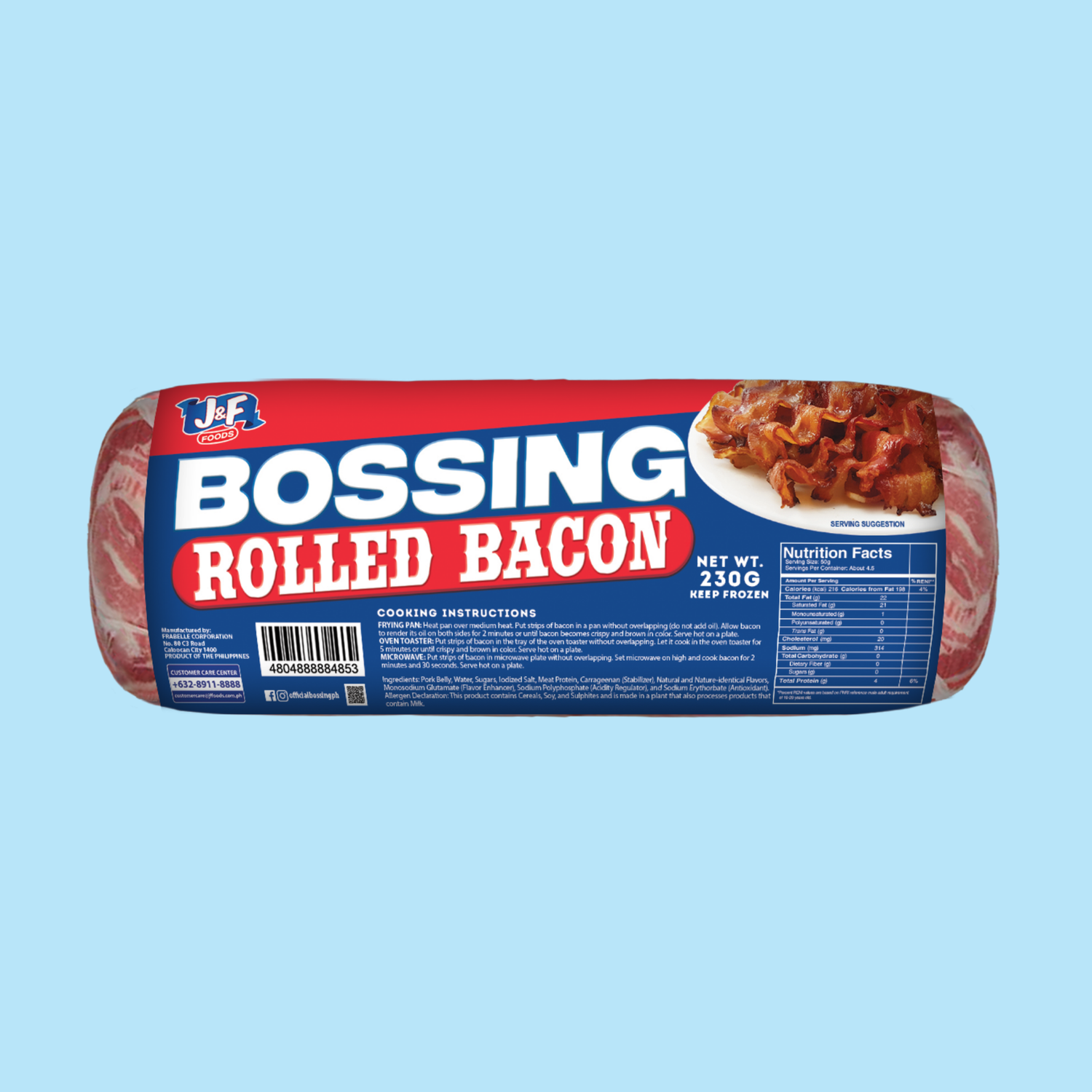 Bossing Rolled Bacon - J&F Foods
