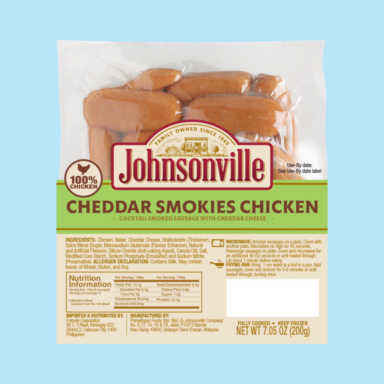 Johnsonville Cheddar Chicken Smokies - J&F Foods