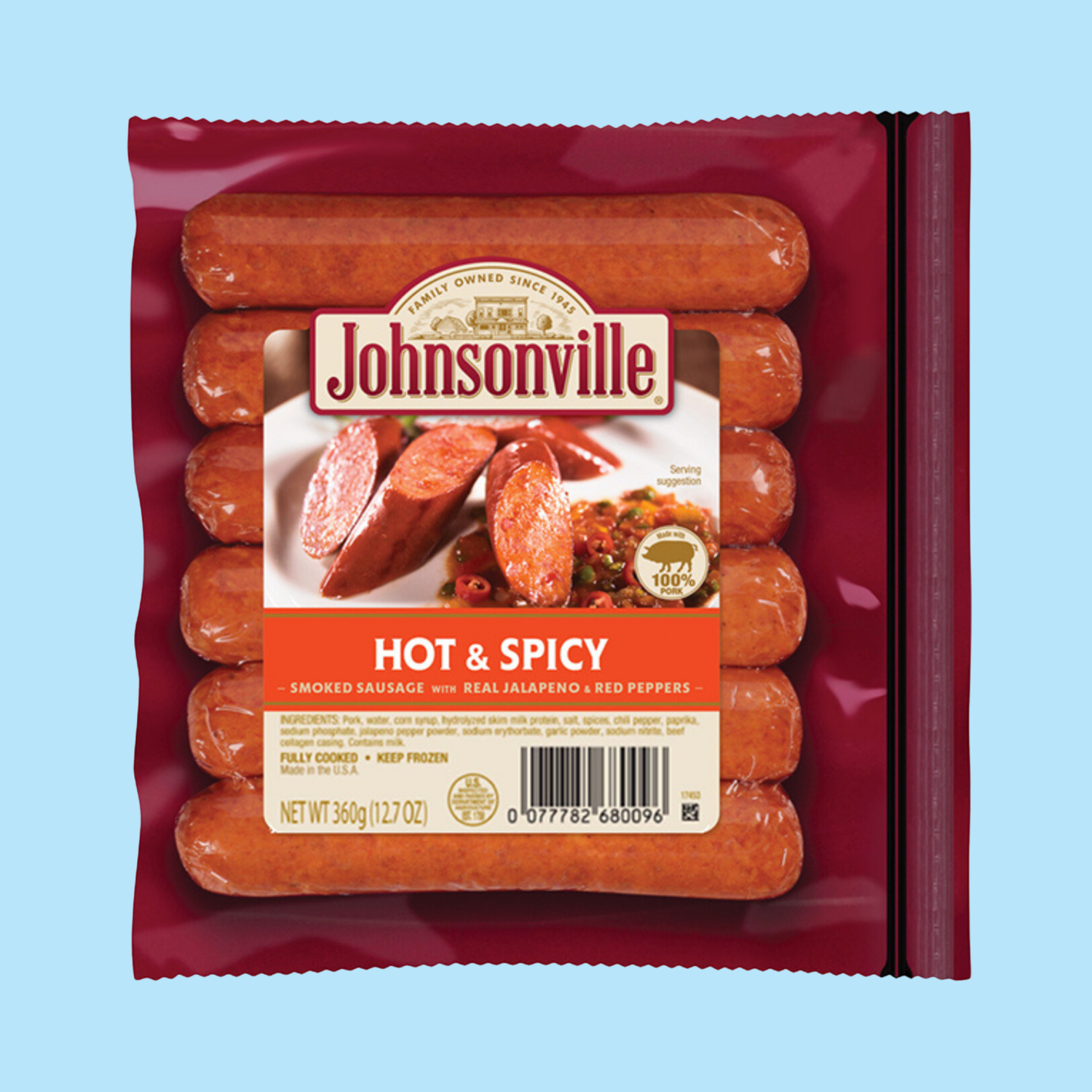 Johnsonville Hot & Spicy Smoked Sausage - J&F Foods