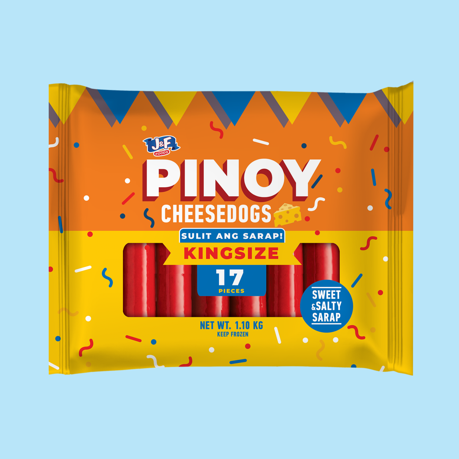 Pinoy Cheesedogs Kingsize - J&F Foods