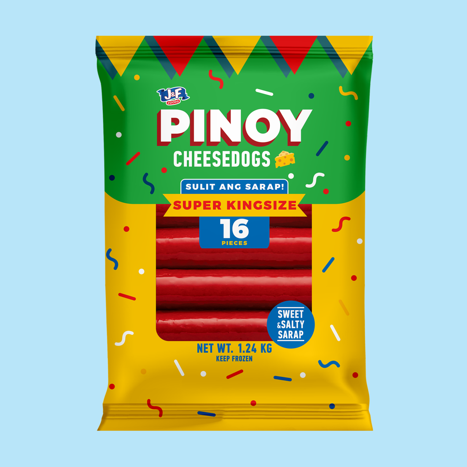 Pinoy Cheesedogs Super Kingsize - J&F Foods