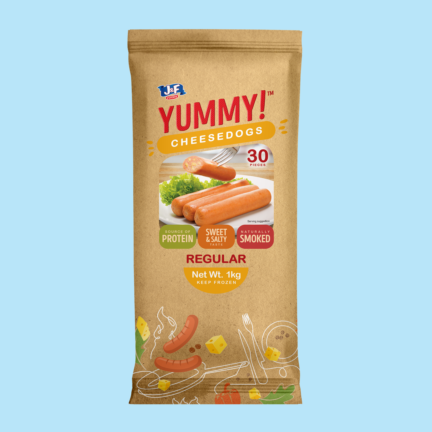 Yummy! Cheesedogs Regular - J&F Foods