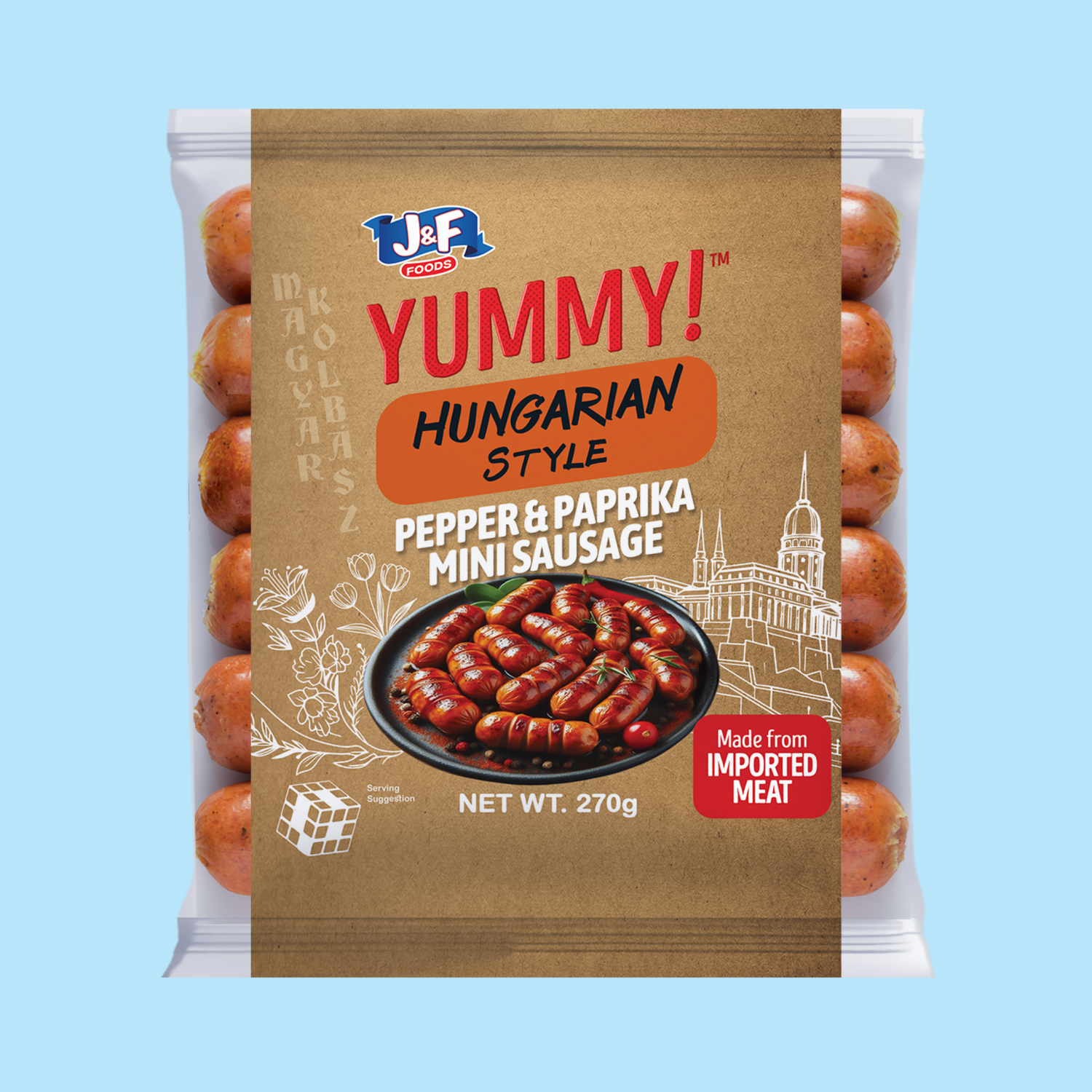 Yummy! Hungarian Style Mini Sausage - J&F Foods