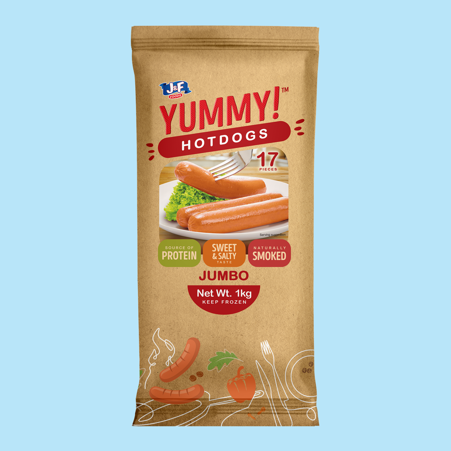 Yummy! Jumbo Hotdogs - J&F Foods